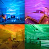 Mini projecteur d'ambiance ciel étoilé et aurores boréales - Aurora Beamer jeu de lumière avec télécommande
