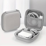 Mini fourre pochette universelle cuir pour chargeur MacBook + câble de charge & accessoires - Gris