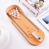 Mini jeu de bowling de table en bois - jeu de société amusant pour la famille et les enfants à partir de 6 ans