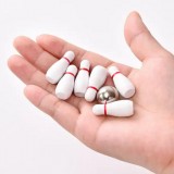 Mini jeu de bowling de table en bois - jeu de société amusant pour la famille et les enfants à partir de 6 ans