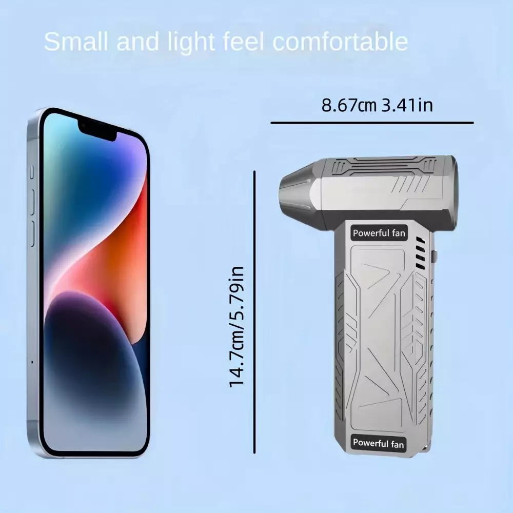 Mini souffleur haute pression - Ventilateur Turbo Portable (130000 tours/min) - Noir