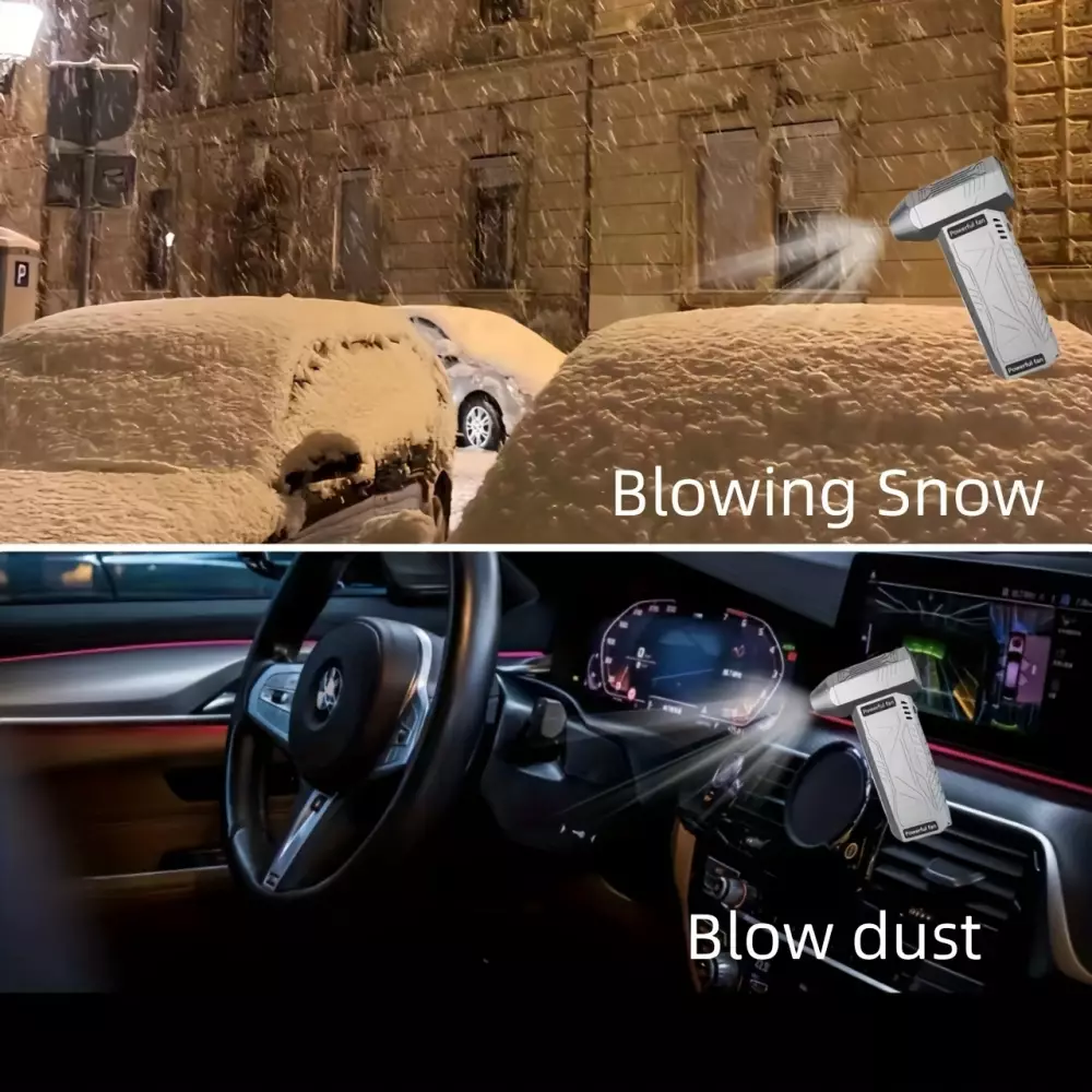 Mini souffleur haute pression - Ventilateur Turbo Portable (130000 tours/min) - Noir