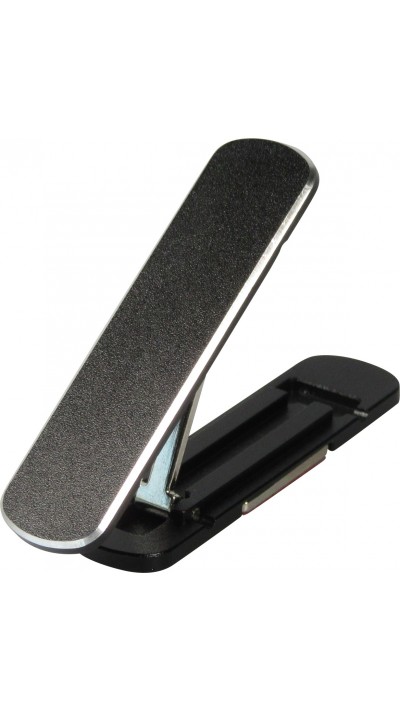 Mini support pliable pour smartphone et tablette en aluminium - Noir