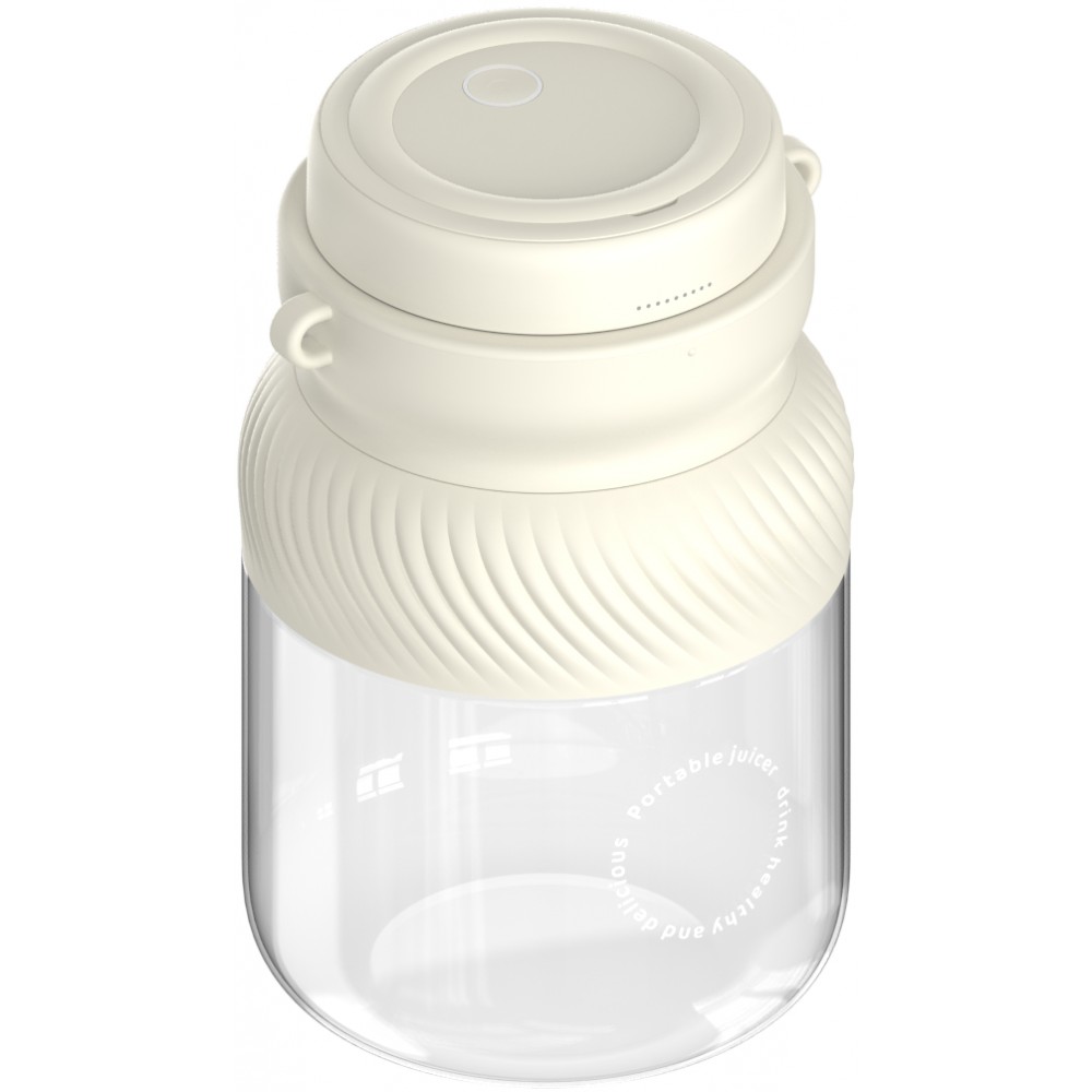 Mixeur portable à batterie Smoothie Maker grande capacité 1L portable avec dragonne - Blanc