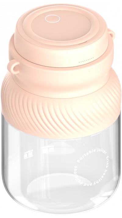 Mixeur portable à batterie Smoothie Maker grande capacité 1L portable avec dragonne - Rose