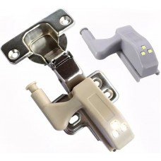 Module charnière de porte à lumière LED pour l'éclairage dans meubles et tiroirs (1 pièce) - Gris