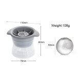 Moule à glaçon boule géante silicone pour cocktails & longdrinks - Noir