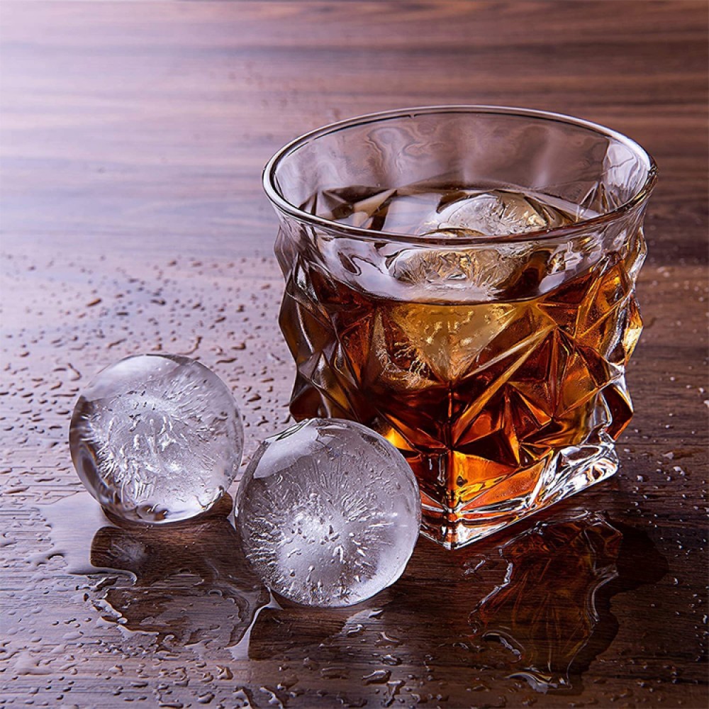 Moule à glaçon boule géante silicone pour cocktails & longdrinks - Noir