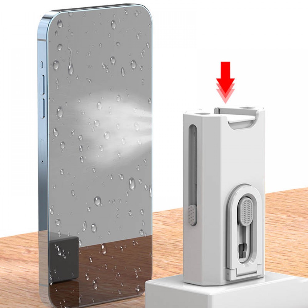 Outil de nettoyage 8 en 1 pour écouteurs (AirPods), téléphone et clavier - Blanc