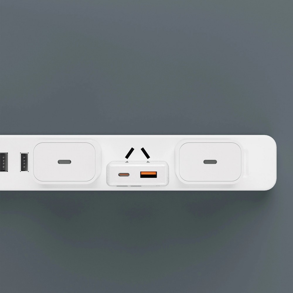 Pack chargeur mural 30W USB-A / USB-C GaN Dudao A30EUT avec câble USB-C vers USB-C - Blanc