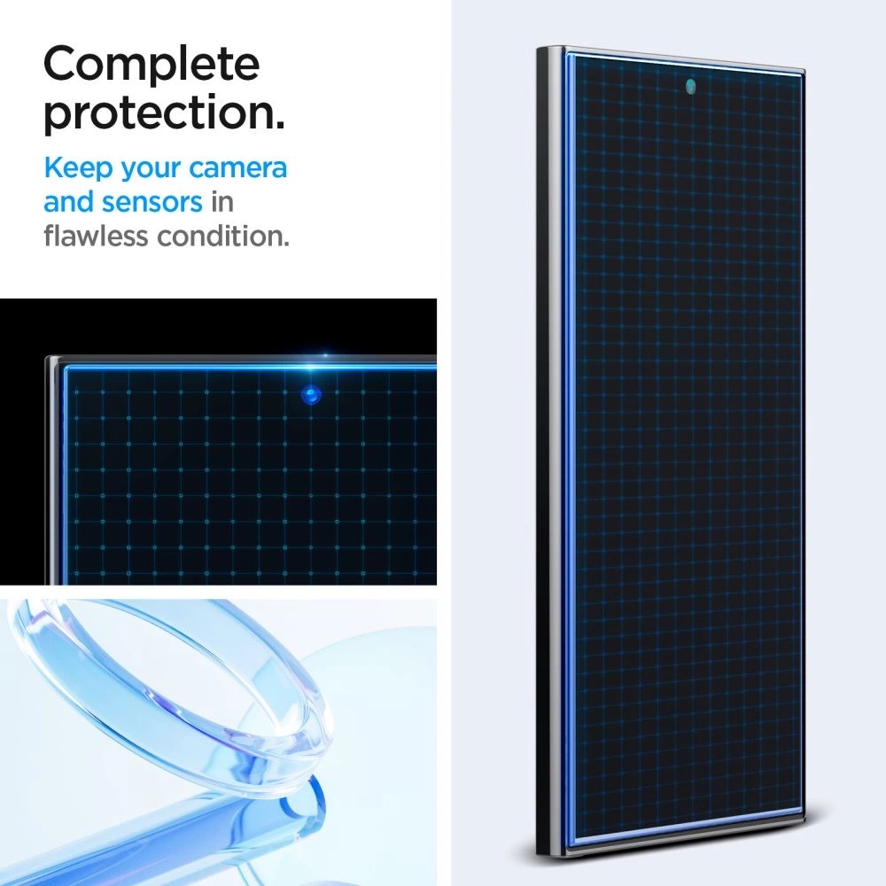 Pack de 2 vitres de protection Spigen Glas.tR EZ Fit avec système d'installation facile - Galaxy S24 Ultra