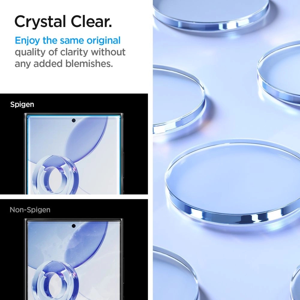 Pack de 2 vitres de protection Spigen Glas.tR EZ Fit avec système d'installation facile - Galaxy S24 Ultra