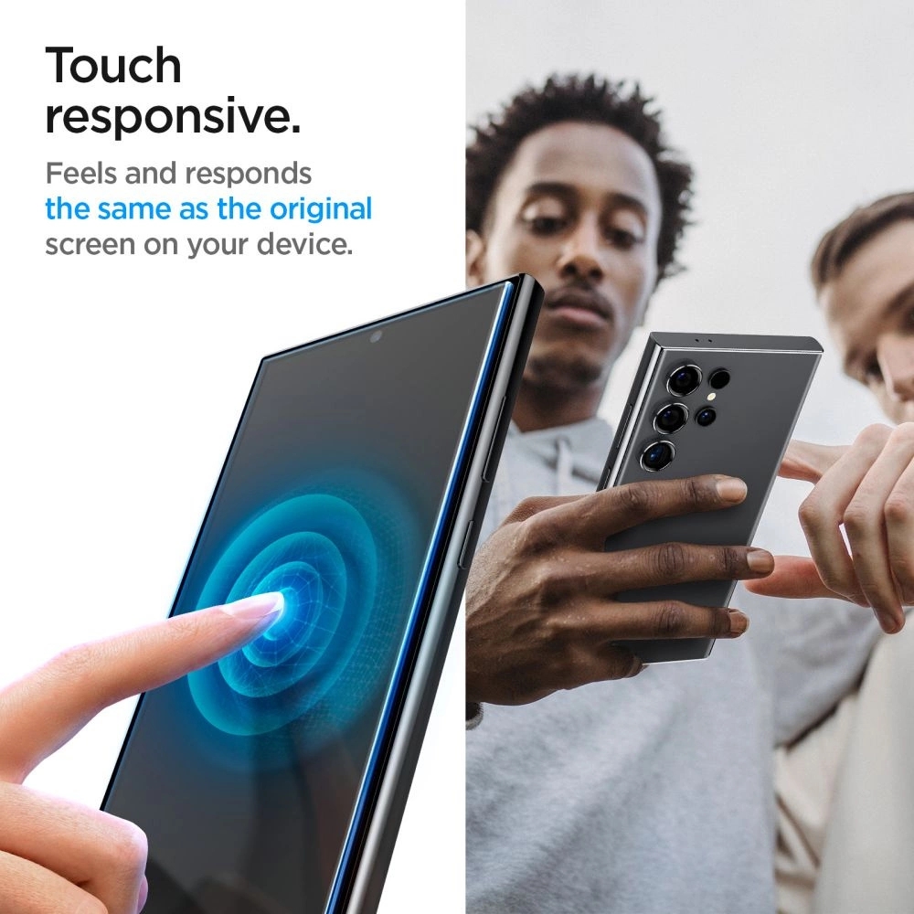 Pack de 2 vitres de protection Spigen Glas.tR EZ Fit avec système d'installation facile - Galaxy S24 Ultra