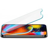 Pack de 2 vitres de protection Spigen Glas.tR EZ Fit avec système d'installation facile - iPhone 13 / 13 Pro / 14 / 16e
