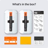 Pack de 2 vitres de protection Spigen Glas.tR EZ Fit avec système d'installation facile - iPhone 13 / 13 Pro / 14 / 16e