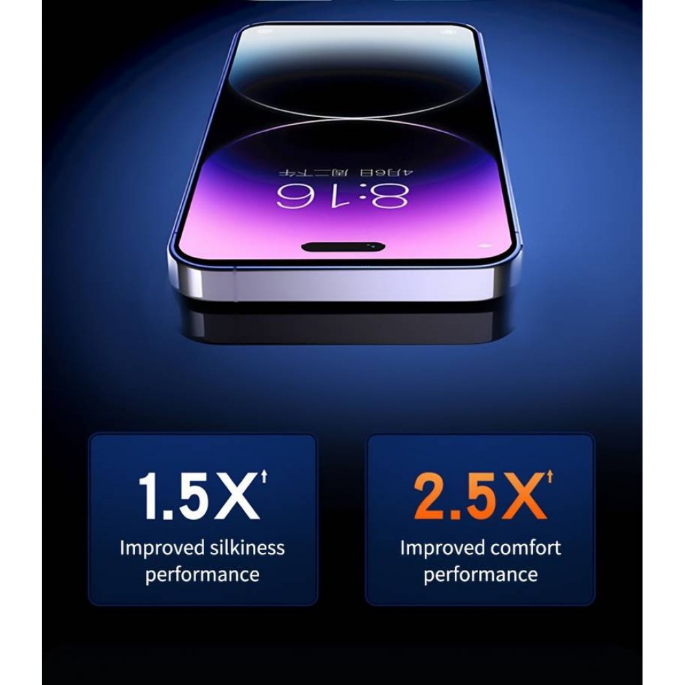 Pack de 2 vitres de protection anti-espion avec kit d'installation automatique rapide et anti-poussière - iPhone 14 Pro Max