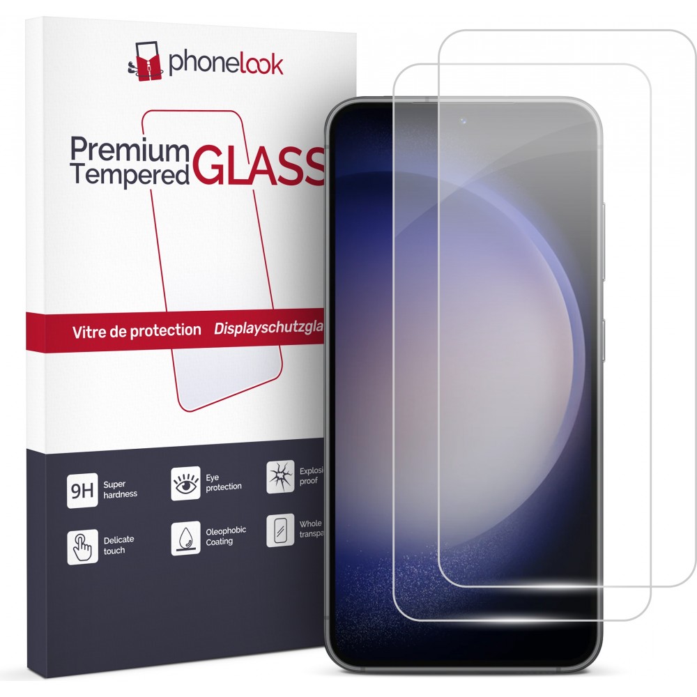 2er Set Panzer Glas Displayschutzfolie - Galaxy S23+
