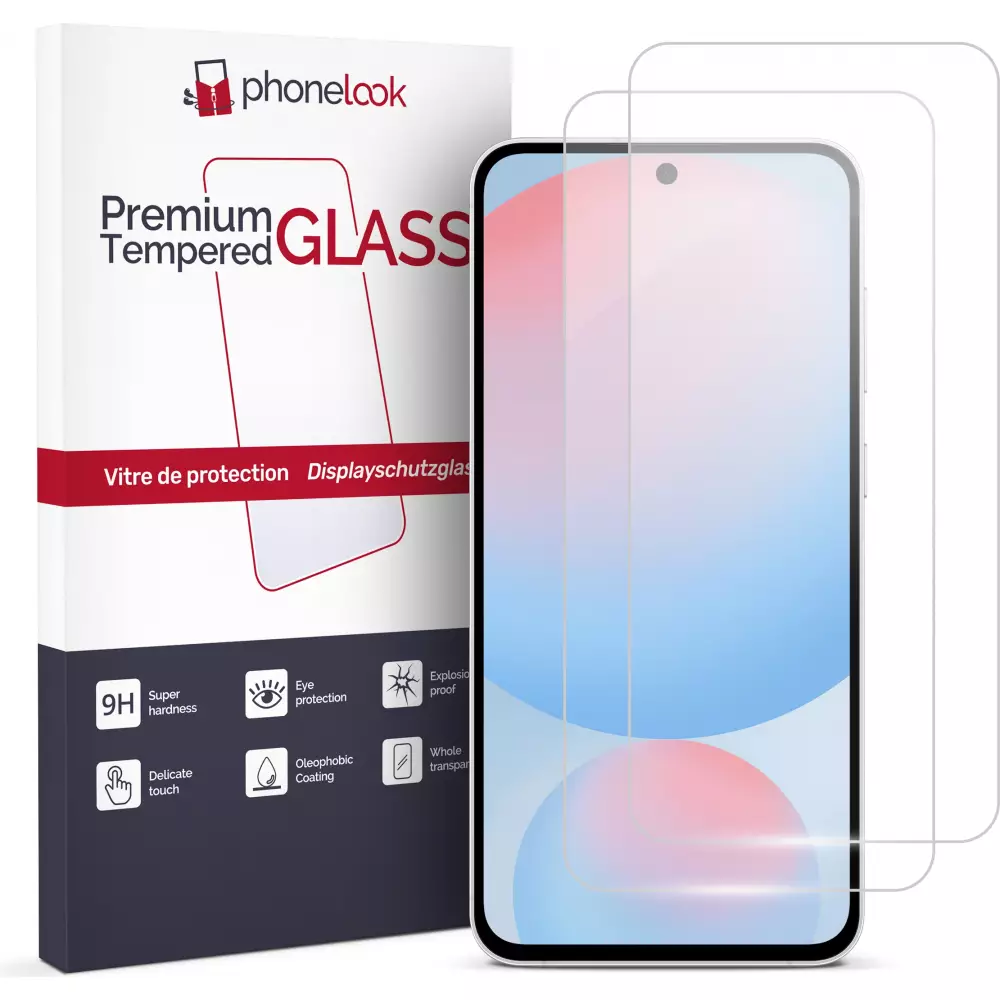 Pack de 2 vitres de protection d'&eacute;cran en verre tremp&eacute; - Galaxy S24+
