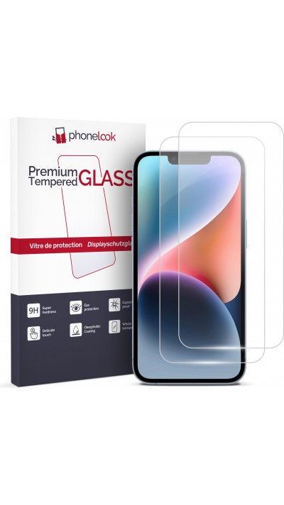 Pack de 2 vitres de protection d'écran en verre trempé - iPhone 14 Pro Max