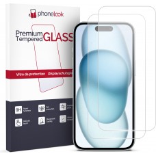 Pack de 2 vitres de protection d'écran en verre trempé - iPhone 15 Plus