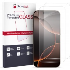 Pack de 2 vitres de protection d'écran en verre trempé - iPhone 16 Pro