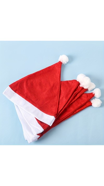 Pack de 5 bonnets de Noël pour fêtes et décorations de Noël
