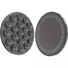 Patch magn&eacute;tique MagSafe rotatif 360&deg; en silicone avec ventouse pour support t&eacute;l&eacute;phone - Noir