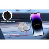 Patch magn&eacute;tique MagSafe rotatif 360&deg; en silicone avec ventouse pour support t&eacute;l&eacute;phone - Rose