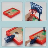 Petit jeu de basket-ball de table avec les doigts pour la maison ou le bureau pour 1 ou plusieurs joueurs - Bleu rouge