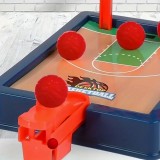 Petit jeu de basket-ball de table avec les doigts pour la maison ou le bureau pour 1 ou plusieurs joueurs - Bleu rouge