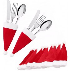 Petits bonnets de Père Noël décoratifs pour une ambiance festive (paquet de 10)