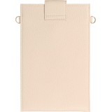 Pochette à bandoulière universelle pour smartphone en cuir végétal avec lanière en cuir (végétal) - Sable