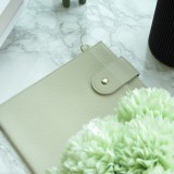 Pochette à bandoulière universelle pour smartphone en cuir végétal avec lanière en cuir (végétal) - Sable