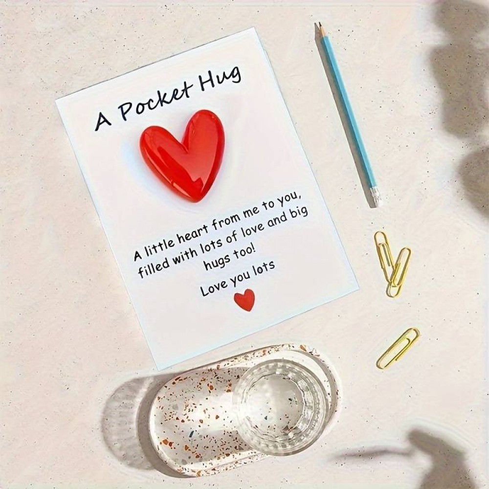 Pocket Hug Petite carte de vœux mignonne pour des salutations bienveillantes