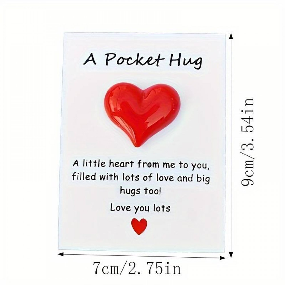 Pocket Hug Petite carte de vœux mignonne pour des salutations bienveillantes