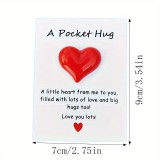 Pocket Hug Petite carte de vœux mignonne pour des salutations bienveillantes