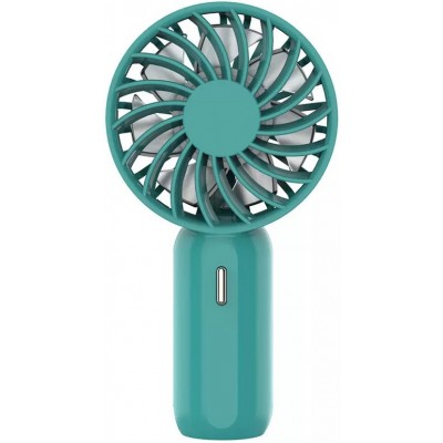 Pocket mini ventilateur à main pour les déplacements - puissance réglable à 3 niveaux avec accu - Vert foncé