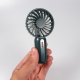 Pocket mini ventilateur à main pour les déplacements - puissance réglable à 3 niveaux avec accu - Vert foncé