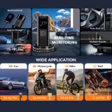 Tragbare Luftkompressor Reifenpumpe 150PSI mit Manometer LED Licht kabellos für Auto Motorrad Fahrrad