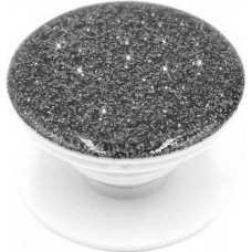 Pop Socket 3D Paillettes - Support de doigt interchangeable pour Smartphone / Tablettes - Argent