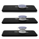 Pop Socket 3D Paillettes - Support de doigt interchangeable pour Smartphone / Tablettes - Or