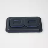 Magnetischer Kartenhalter wallet MagSafe veganes Leder mit starkem Magneten und integriertem Klappständer - Dunkelblau