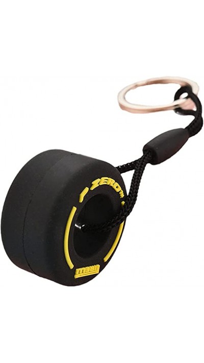 Porte-clés / bijoux universel - Pneu "P Zero" Pirelli F1 Sport - Jaune