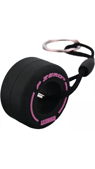 Porte-clés / bijoux universel - Pneu "P Zero" Pirelli F1 Sport - Rose