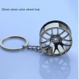 Porte-clés jantes de haute qualité Metal Sport Turbo Drift Key-chain Car Wheel - Argent