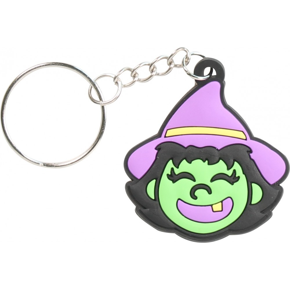 Porte-clés universel amusant pour Halloween Sorcière qui rit