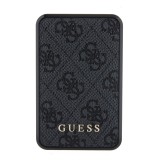 PowerBank Guess compacte 10000mAh en toile similicuir avec monogramme chargeur portable et indicateur autonomie - Gris