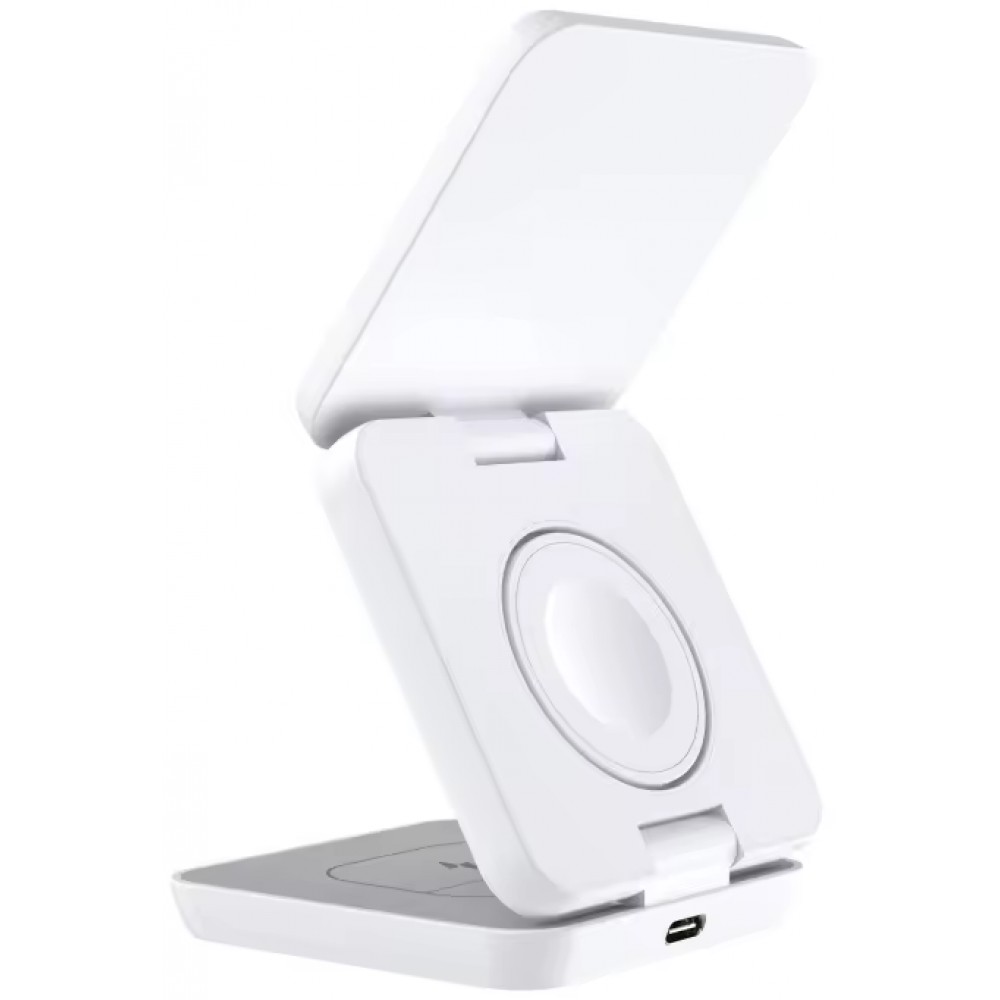 PowerSafe station de charge 3 en 1 compacte MagSafe (iPhone, Apple Watch, AirPods) - Blanc