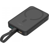 Powerbank Magnétique Baseus 10000mAh 20W avec Câble Lightning Intégré et Câble USB-C 60W - Noir