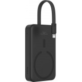 Powerbank Magnétique Baseus 10000mAh 20W avec Câble Lightning Intégré et Câble USB-C 60W - Noir